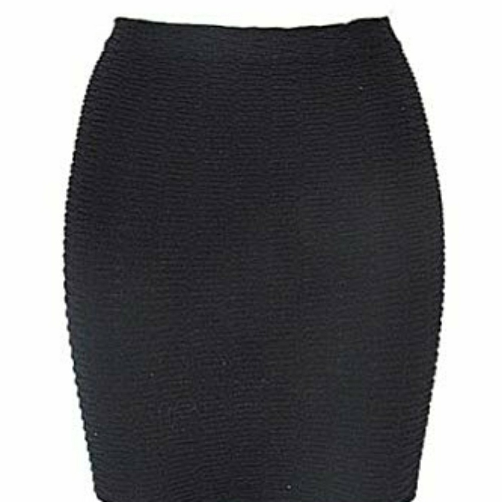 Black short skirt